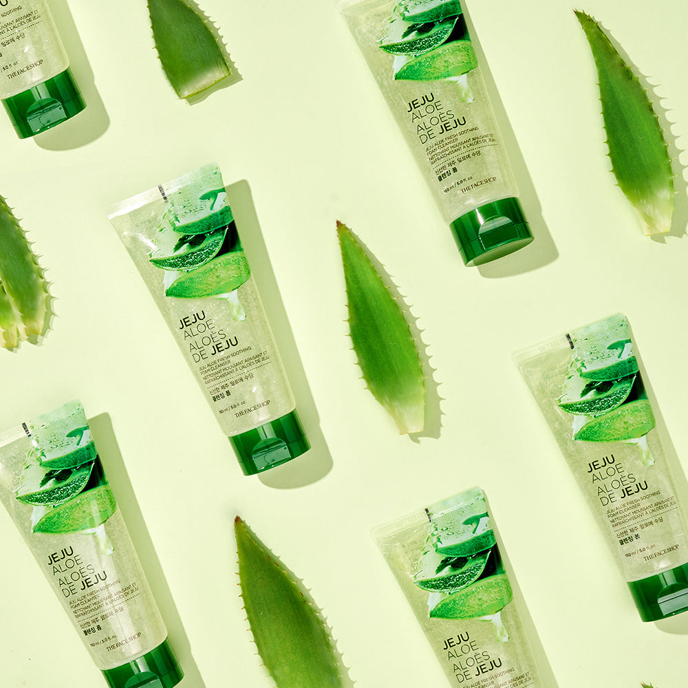 JEJU ALOE Fresh Soothing Foam Cleanser - THEFACESHOP Australia Queensland
