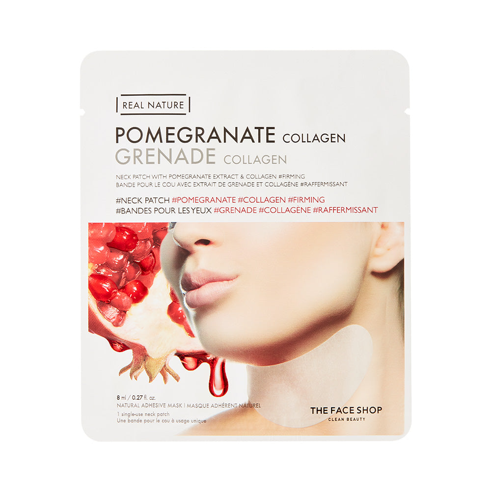 REAL NATURE Neck Patch - Pomegranate Collagen - THEFACESHOP Australia Queensland