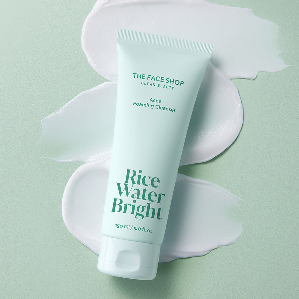 RICE WATER BRIGHT Acne Foaming Cleanser - THEFACESHOP Australia Queensland
