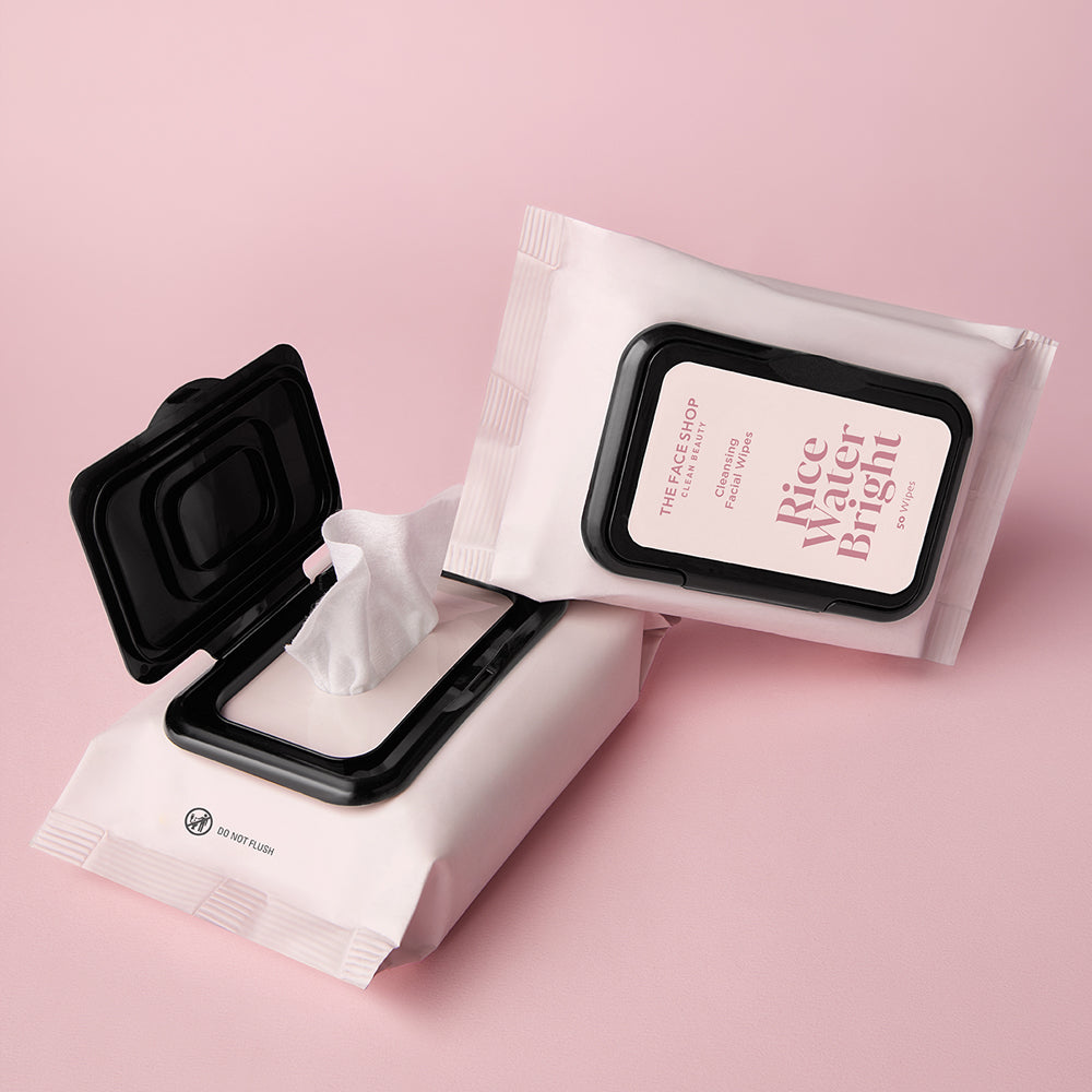 Rice Water Bright Cleansing Facial Wipes - THEFACESHOP Australia Queensland
