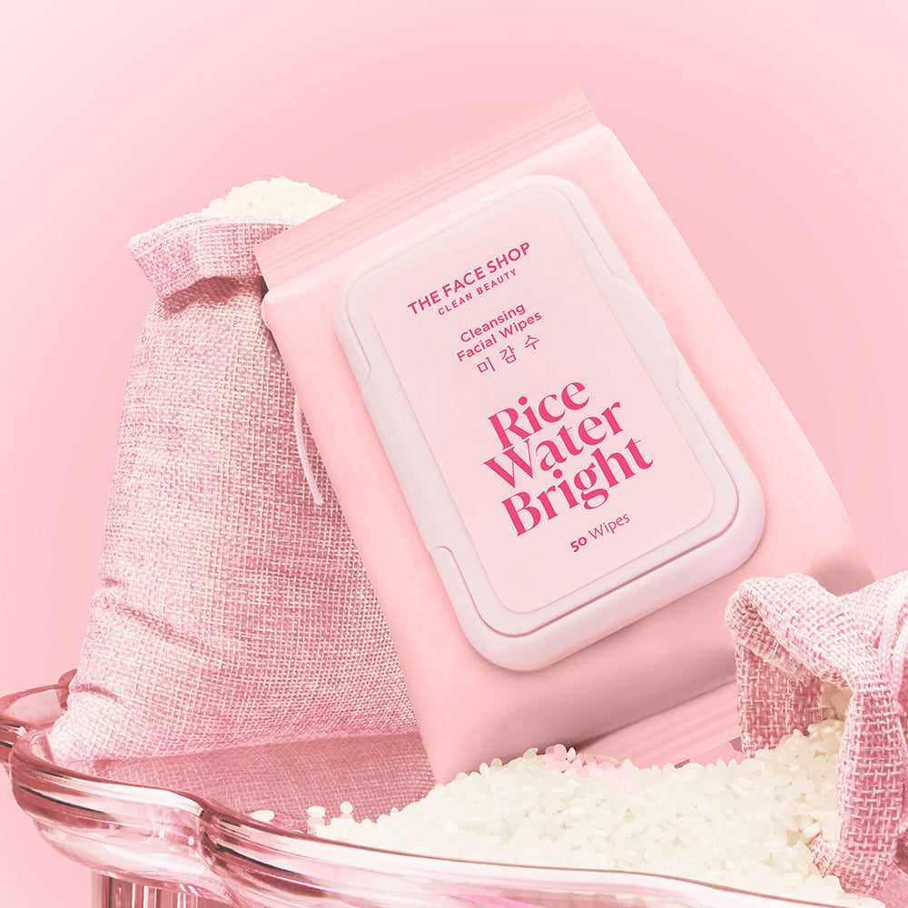 Rice Water Bright Cleansing Facial Wipes - Renew