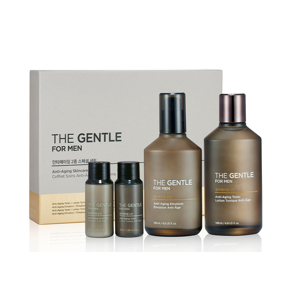 THE GENTLE For Men Anti-Aging Skincare Gift Set - THEFACESHOP Australia Queensland