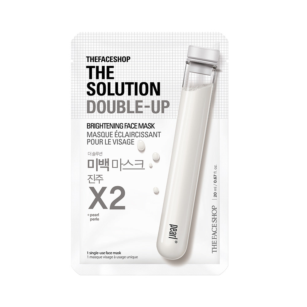 THE SOLUTION Double-Up Brightening Face Mask